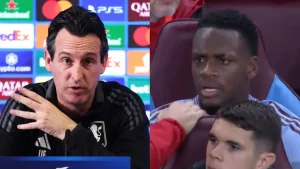 Unai Emery Reacts to Jhon Duran’s Tantrum After Champions League Substitution
