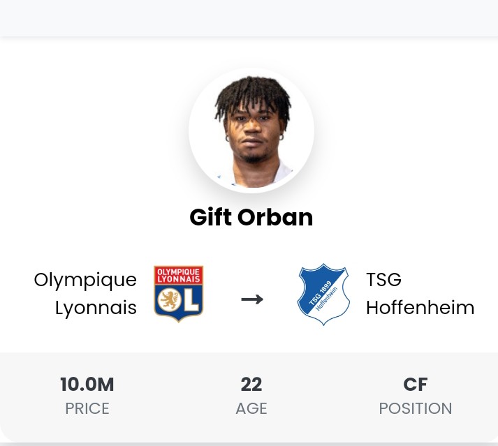 Deal unter Dach und Fach: Hoffenheim sichert sich Orban-Transfer von Lyon und fügt wichtige Klausel hinzu.