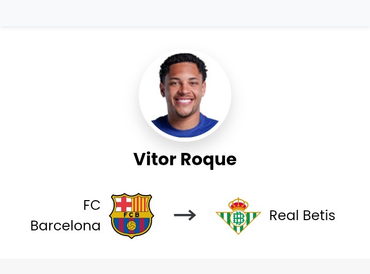 El Real Betis asegura un acuerdo permanente para Vitor Roque del Barcelona después de una impresionante cesión