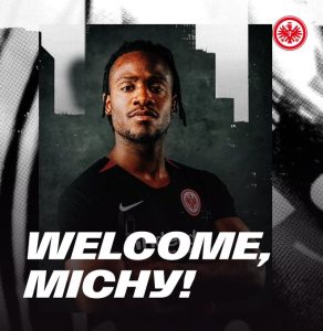 OFFIZIELL: Eintracht Frankfurt schließt die Verpflichtung des belgischen Stürmers Michy Batshuayi vom türkischen Spitzenklub Galatasaray am Stichtag ab.