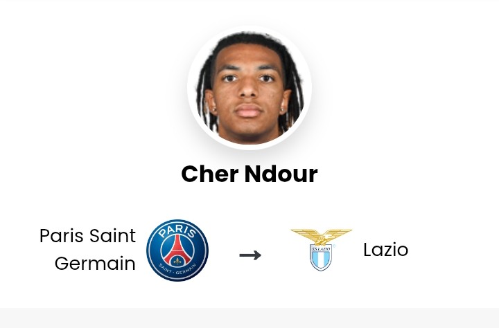UFFICIALE: la Lazio si assicura l’ingaggio di Cher Ndour dal PSG, clausola chiave inclusa.