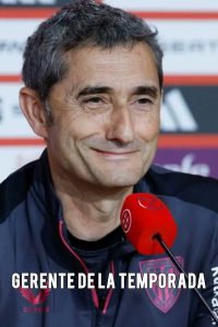 El Athletic Club sella su regreso a la Champions League: La visión táctica de Ernesto Valverde se hizo realidad y fue nombrado Entrenador de la Temporada de La Liga tras el golazo de Gorka, mientras el Athletic se impone.