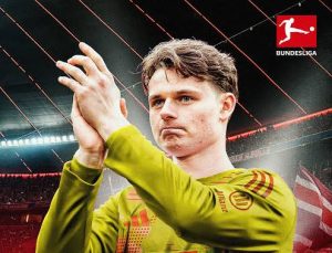 AKTUELLE NACHRICHTEN: Jonas Urbig reiht sich nach einem historischen Double in die Bundesliga-Legenden ein und erhält viel Lob für seine Hommage an den 1. FC Köln und Bayern München.