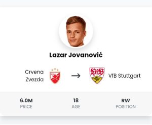 Offiziell: Der VfB Stuttgart einigt sich darauf, den serbischen Star Lazar Jovanović von Crvena Zvezda im Mega-Sommervertrag zu verpflichten.