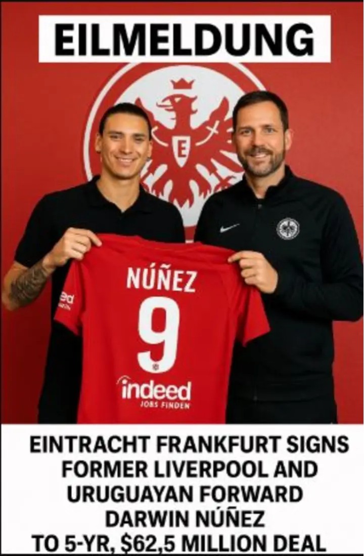 ABGESCHLOSSEN: SGE bestätigt sensationellen Sommertransfer von Darwin Núñez von Liverpool, nachdem dieser Mega-Deal der saudischen Pro League abgelehnt hatte.