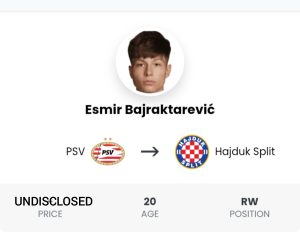 HNK Hajduk PSV Esmir Bajraktarević Transfer