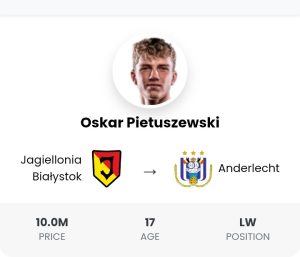 Oskar Pietuszewski Anderlecht transfer