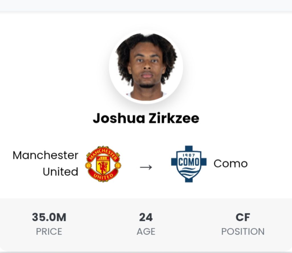 Il Como FC sigla l’accordo di trasferimento invernale per l’ala di alto livello Joshua Zikzee – Fabrizio Romano conferma l’emozionante ritorno in Serie A.