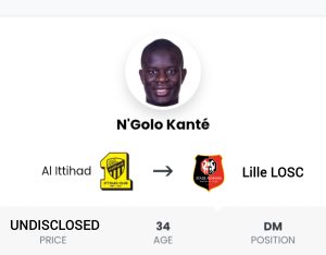 Les Rennais N'Golo Kante Transfert Nouvelles