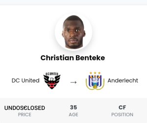 Paars-wit Christian Benteke Transfernieuws.