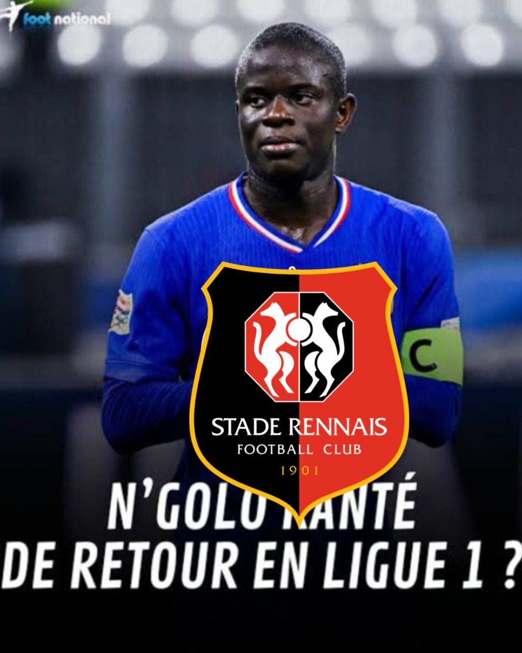 Retour émouvant d’un héros de la Coupe du monde : N’Golo Kanté retrouve la Ligue 1 avec le Stade Rennais.