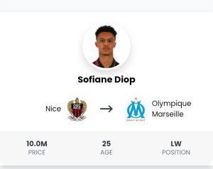 Les Olympiens Sofiane Diop Transfert Nouvelles 