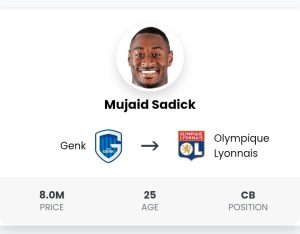 Olympique Lyonnais Mujaid Sadick Transfert Nouvelles 